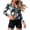 *4-Orange, variant on VBVC Women's 2 Piece Zip Front Rash Guard Set , Ladies' Long Sleeve Tropical Bathing Suit , Full Coverage Surfing Swimwear For Women,Sky Blue,S-2XL