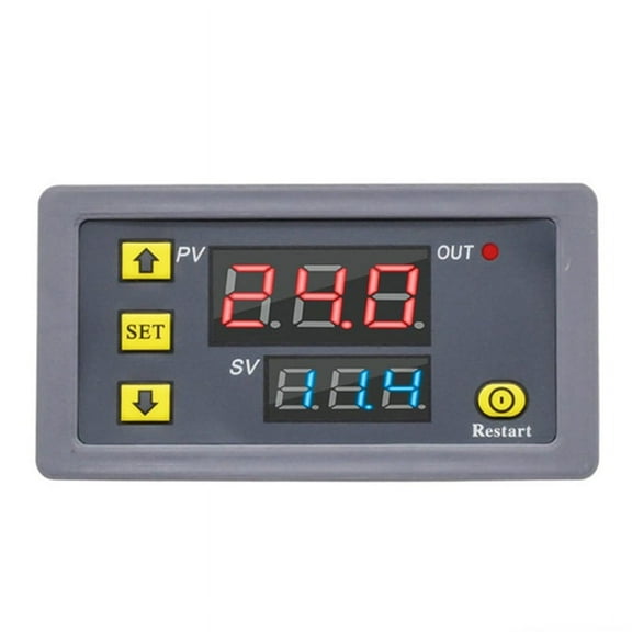 Digital Time Delay Relay LED Display Cycle Control Switch Adjustable Timing Relay Time Delay Switch AC110-220V