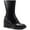 Black, variant on INC Womens Black Cushioned Everett Square Toe Block Heel Zip-Up Rain Boots 7 M
