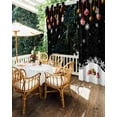 thumbnail image 5 of Outdoor Curtains for Patio, Black Christmas Waterproof Blackout Outside Curtain for Porch/Pergola/Gazebo, Xmas Balls White Snowflake Thermal Insulated Drapes for Cabana, 1 Panel, 54 x 108 Inch, 5 of 8