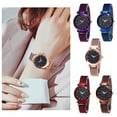 thumbnail image 4 of Matsuzay Reloj de cielo estrellado para mujer, reloj de lujo para mujer, reloj de cuarzo con diamantes a la moda para mujer Relojes inteligentes oro rosa, 4 of 6