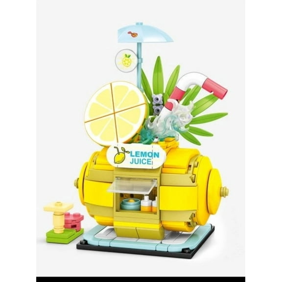 General Jim's Toys & Bricks Lemonade Stand Modular Building Blocks, Collector Model, 300 Pcs