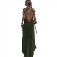 thumbnail image 4 of Vestido de Fiesta con Cuello Halter y Nudo de Cuerda para Mujer (Verano 2024) Verde Talla Única, 4 of 9