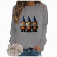 thumbnail image 5 of Towmus Halloween Sweatshirts for Women Pumpkin Shadow Sweater Cute Special Season Sweatshirt Funny Graphic Clothes, 5 of 6