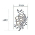 thumbnail image 5 of Lifetechs Women Brooch Pin Shiny Rhinestone Inlay Faux Pearl Brooch Elegant Alloy Badge Handbag Sweater Suit Shawl Decoration Clothing Accessories Party Wedding Jewelry Gift, 5 of 7