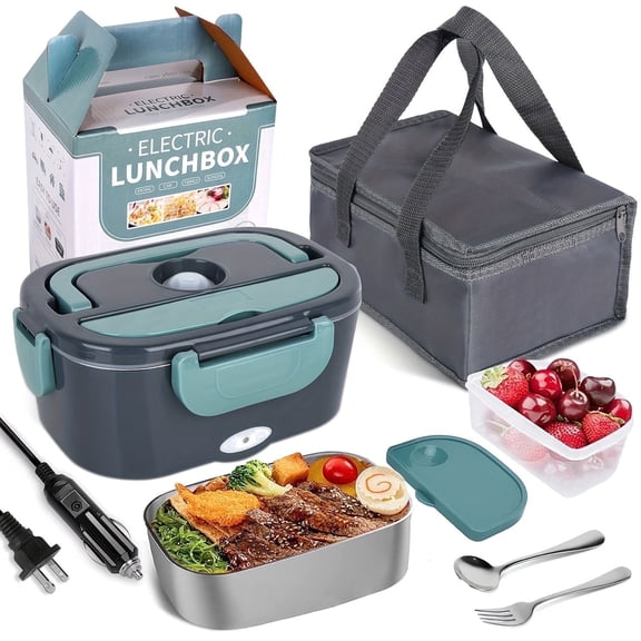 IRuiYinGo Electric Lunch Box Food Heater 3-In-1 Portable Food Warmer Lunch Box for Car & Home