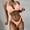 Q-Rose Gold, variant on Push-Up High Cut Bikinis Swimsuit Sets 2 Piece Women's