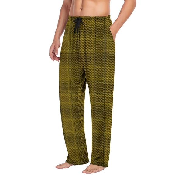 Mlzmgr Mens Flannel Pajama Pants Plaid Pants for Men Lounge Sleep Pj Bottoms with Pockets and Drawstring