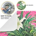 thumbnail image 2 of Yayeee Dish Drying Mat for Kitchen Counter 16"x18" Microfiber Absorbent Pad, White Vibrant Flowers, 2 of 7