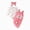 H233-Pink, variant on masbird Newborn Baby Girl Clothes Cute Ribbed Romper Floral Pants Headband Infant 3pcs Set Fall Winter Outfits For Girls,Pink,12-18 M