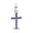 Blue Cross, variant on 925 Sterling Silver Faith Heart Cross Dangle Charm For Bracelets & Bangle Pendant Jewelry
