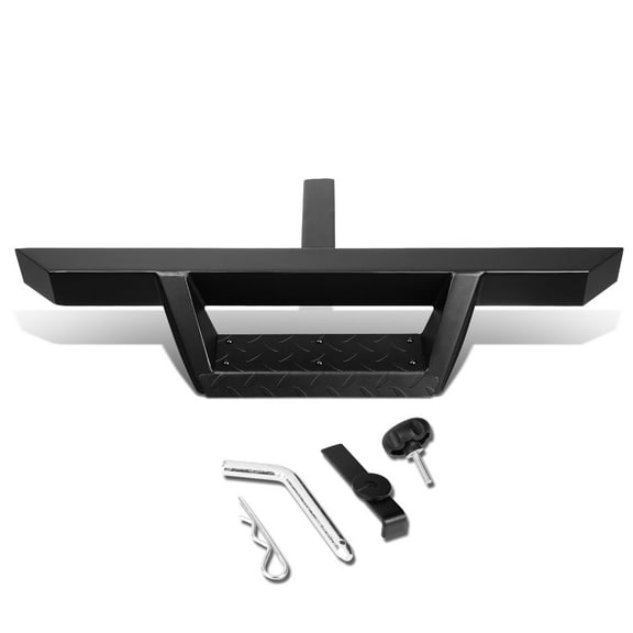 DNA Motoring For 2" Receiver Universal 32.5"X 2.25" Black Trailer Tow Hitch Step Bar Pin and Clip