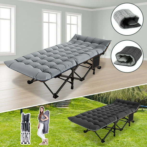 Slsy Adults Camping Cots, 1200D Folding Cots 75''*28'', Heavy Duty