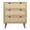 natrual Oak, variant on Eumyviv Rustic Oak 3-Drawer Dresser, Modern Farmhouse Chest of Drawers with Natural Rattan, Wood Legs for Bedroom, Living Room, Hallway, 31.5" W x 15.75" D x 36" H H0027