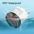 thumbnail image 3 of Jauge de Tension Numérique Pression d'Huile Température de l'Eau Rétroéclairage Rouge IP67 Cadre en Acier Inoxydable Anti-Buée Couvercle en Verre Grand Gamme 9 32V pour Bateaux Yachts RVs, 3 of 7
