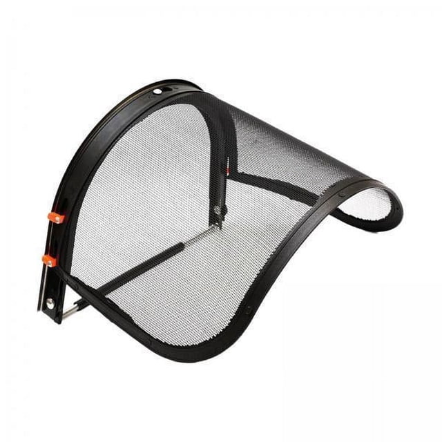 Combo de 2 protectores faciales y soporte para cascos duros de ala completa Visera de alambre de metal negro 2 piezas
