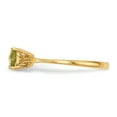 thumbnail image 3 of 14k Yellow Gold Peridot Bow Ring Birthstone August, 3 of 10