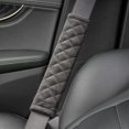 thumbnail image 3 of Funda suave para cinturón de seguridad de coche, almohadilla para el hombro, 2 unidades, para una conducción más cómoda, compatible con todos los coches y mochilas, color negro, 3 of 4