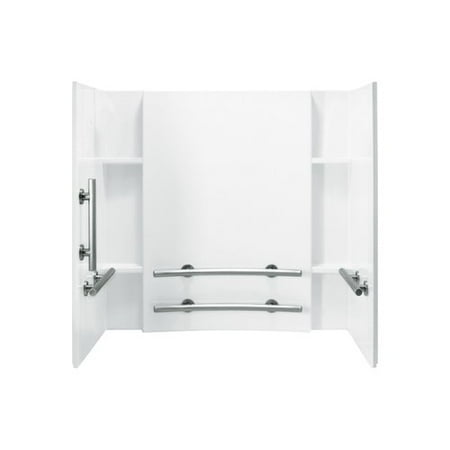 Biscuit Accord - Sterling 71154113-0 Accord Vikrell Bathtub Wall Surround, White