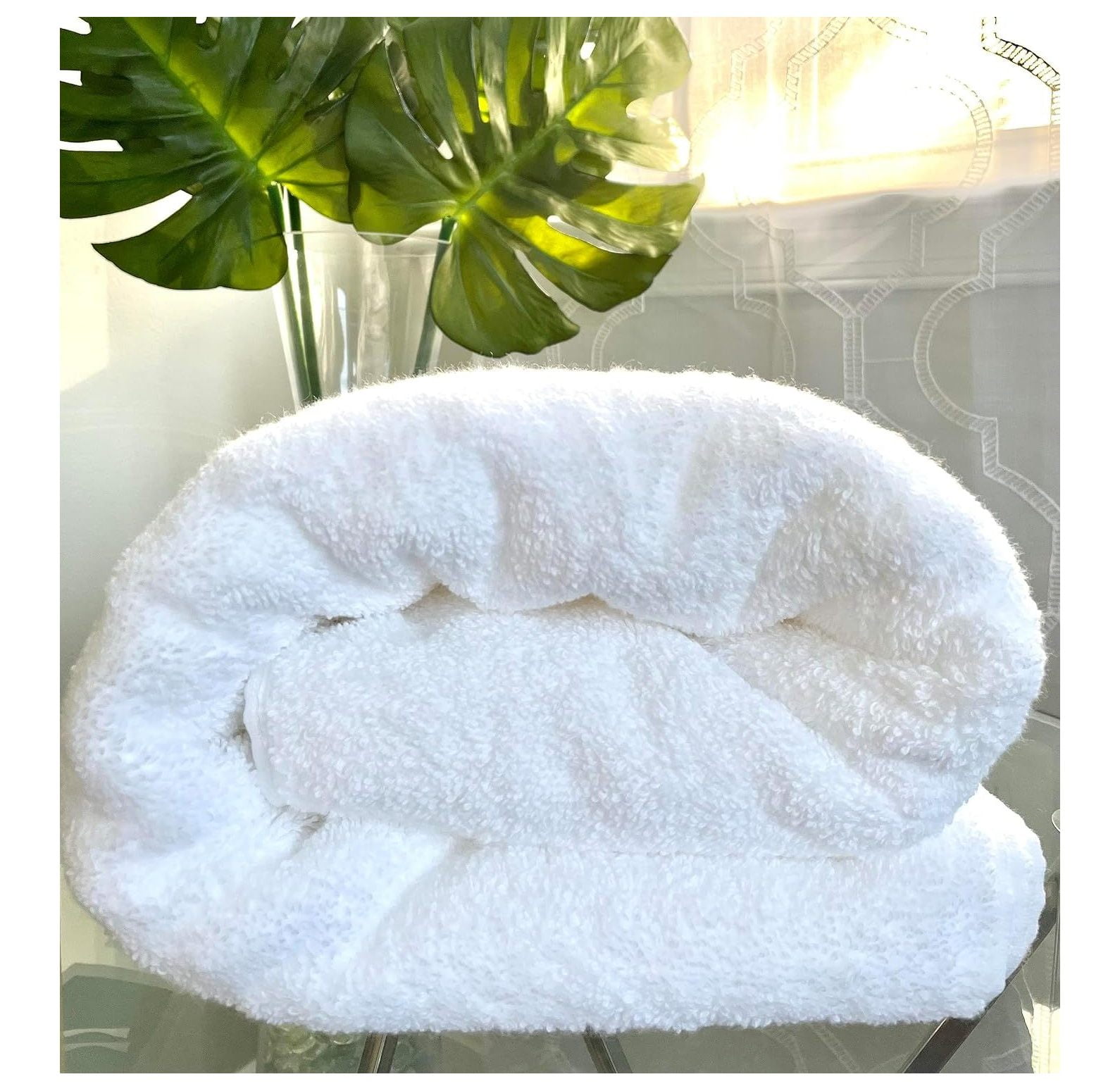 Lot Of 2 Purely Indulgent HygroCotton bath towel 30”X58” White NWT