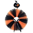 thumbnail image 2 of sruoe Halloween Porch Goose Outfit, 23in Yard Goose Clothes, Lawn Goose Costume, Patio Goose Dress Tulle Skirt With Pumpkin Pattern Hat Goose Ornament Accessory for Yard Garden Porch Party, Orange, 2 of 6