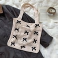 thumbnail image 4 of Huhudde Bows Crochet Handbag for Women Spacious Shoulder Bag Underarm Bags with Lightweight Mesh Design and Bohomian Styles, 4 of 18