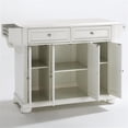 thumbnail image 3 of Pemberly Row Transitional Wood/Granite Kitchen Island in White, 3 of 8
