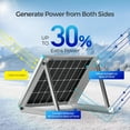 thumbnail image 3 of Renogy Bifacial 115 Watt 12 Volt Solar Panel Monocrystalline Rigid High-Efficiency PV Module Power Charger for RV Marine Rooftop Farm Battery and Other Off-Grid Applications, 3 of 9