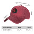 thumbnail image 4 of ZICANCN Graffiti Casquette de Baseball Ajustable Fleurs Rouges Femmes, Chapeaux pour Hommes Adulte Coton Denim Lavé Casquettes de Baseball Mode Rouge, 4 of 6