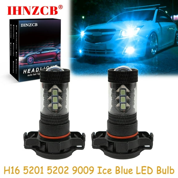 IHNZCB for Jeep Patriot 2010-2017 Led Fog Light Bulbs Lamp,H16 5202,8000k Ice Blue,Y14