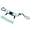 SKY BLUE, variant on Scuba Diving Anti-lost Spiral Spring Coil Lanyard Safety Emergency Tool With A Quick Release Buckle Diving Gear