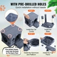 thumbnail image 6 of VEVOR 45.2" Cat Tree Tower - Multi-Level Activity Center with Condo & Sisal Scratching Posts, Dark Grey, 6 of 12