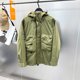 thumbnail image 3 of Abrigo de otoño e invierno para hombre, chaqueta de sprint gruesa con capucha y manga larga para exteriores con tres defensas para parejas, 3 of 5