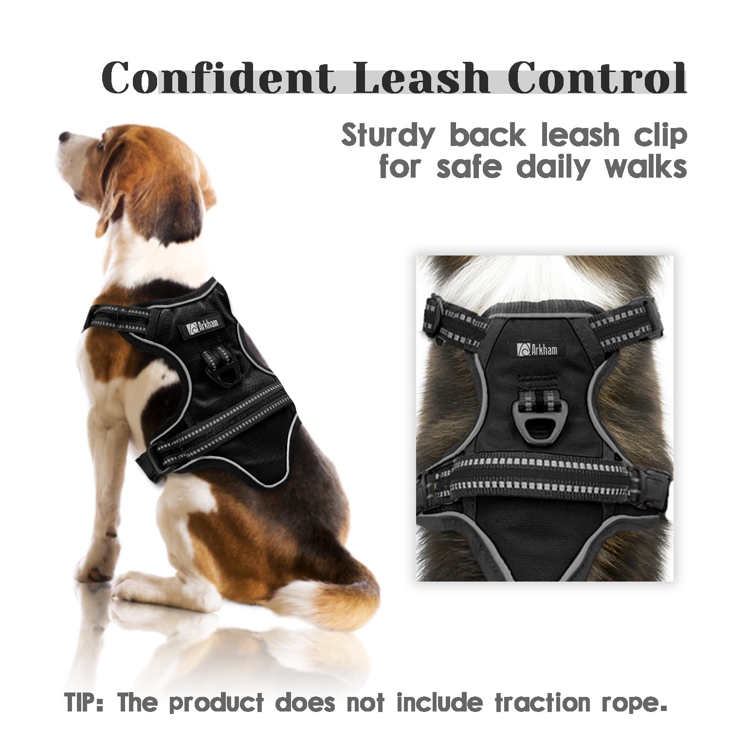 Lightweight Comfortable No Pull Front Genuine Leather Dog Halter Harness  Custom Logo Luxury Pet Chest Dog Vest Adjustable Black Brass - China Dog  Harness and Pet Products price