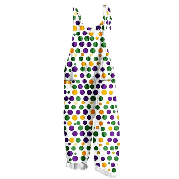 Ayfxijin Pants for Women，Ladies' Carnival Printed Sleeveless Casual Strap Pants Jumpsuit Jumpsuit