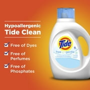 Tide Free & Gentle Liquid Laundry Detergent, 64 Loads 92 fl oz