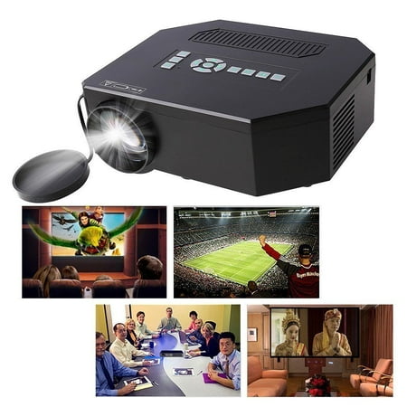 UC30 Mini Portable LED Projector HDMI AV VGA USB SD Multimedia White/Black (Best Mini Portable Projector 2019)
