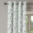 thumbnail image 3 of Ambesonne Forest Grommet Curtain, Woodland Branches Leafy Art, 50"x84", Seafoam and Eggplant, 3 of 5