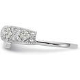 thumbnail image 3 of beryl_creation 925 Sterling Silver 1.90Ct Round Cut White Diamond Engagement Wedding Guard Wrap Ring 14k White Gold Finish For Women's & Girls & Girls, 3 of 3