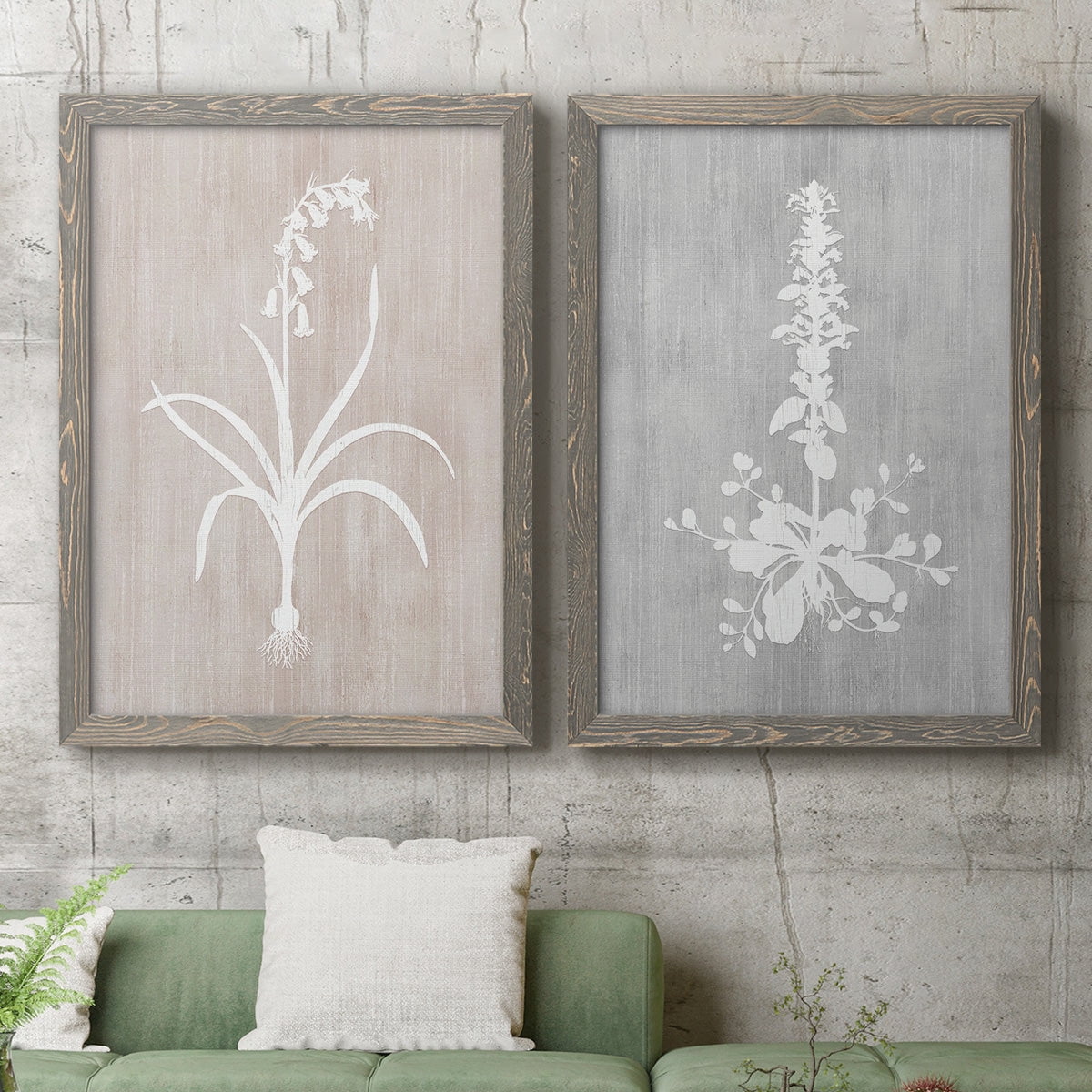 Botany Beauty I - Premium Framed Canvas 2 Piece Set - Ready to Hang