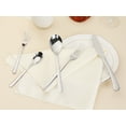 thumbnail image 4 of Unique Bargains 5 Pcs Silverware Set Stainless Steel Flatware Silver, 4 of 6