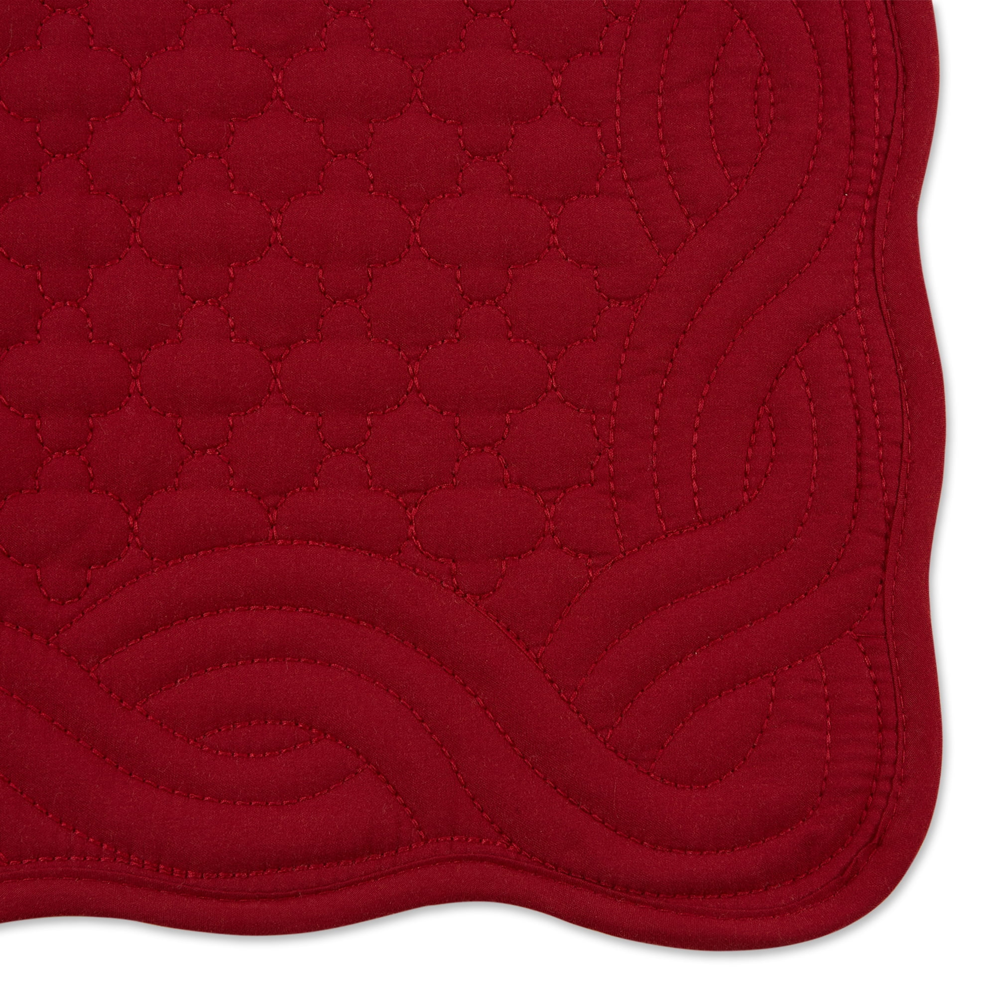 Cranberry Quilted Farmhouse Placemat (Set of 6)