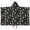 Black Cartoon Unicorn-2, variant on Black Cartoon Unicorn Lightning Pattern Hooded Bath Towel，50"x30" for Ages 3 To 12 Kids, Quick Dry Lightweight Soft Microfiber Hood Beach Towel Cover Up for Kids