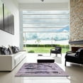 thumbnail image 6 of Ahgly Company Indoor Round Abstract Lilac Purple Abstract Area Rugs, 5' Round, 6 of 6