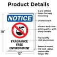 thumbnail image 2 of (2 Pack) Fragrance Free Environment OSHA Notice Sign 12 Inch X 18 Inch Indoor / Outdoor Rust-Free Aluminum Metal Signs for Workplace, Workshop, and Construction Site, Made in the USA, 2 of 8