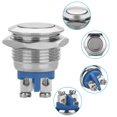 thumbnail image 3 of Botón Pulsador Momentáneo, Mini Interruptor De Botón Pulsador De Acero Inoxidable Para Componentes Industriales Suministros Contactores Arrancadores Electromagnéticos De ANGGREK FCGS04, 3 of 8