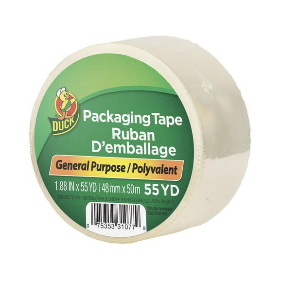 Duck Brand General Purpose Packing Tape, 1.88 in. x 55 yd.