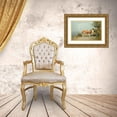 thumbnail image 3 of Gari Melchers 24x18 Gold Ornate Framed and Double Matted Museum Art Print Titled - Landscape with a Cow and a Herdsman Resting, 3 of 4