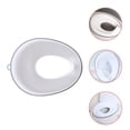 thumbnail image 1 of OUNONA Siège de Toilette Blanc PP Anti-Utilisation 1Pcs, 1 of 8