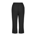 thumbnail image 2 of Patlollav Women'S Cropped Pants Fashionable Solid Color Cotton Linen Loose Pocket Casual Trousers, 2 of 6